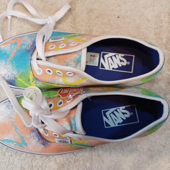 Vans Men's 4.5/Women's 6 Authentic Retro Mart Green/Blue/True White VN0A348A40L - Picture 7 of 12